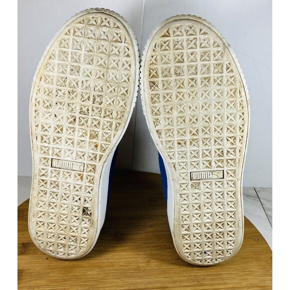 Puma Suede Platform  Blue White Trainers Women’s Size 8 - Picture 6 of 6